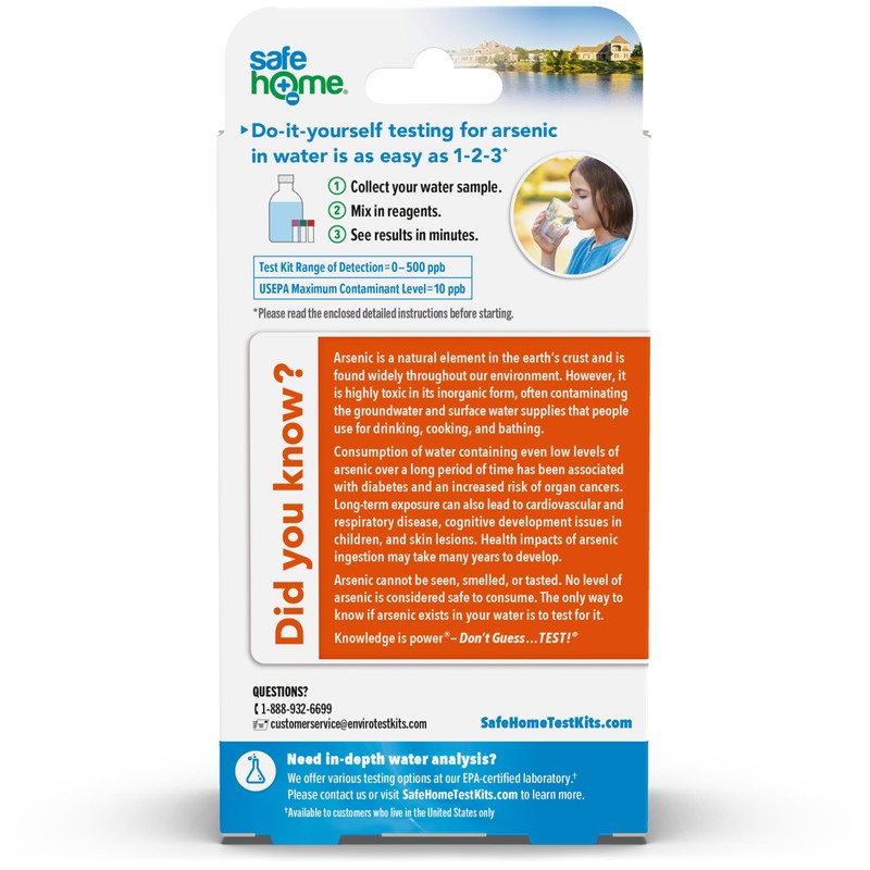 Safe Home® DIY Arsenic in Water Test Kit – at