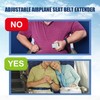 Keilend Airplane Seat Belt Extender Adjustable 7-35", Plane Seat Belt