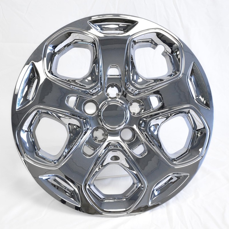 Brighter Design Set of 4 17" Push-on Chrome Hubcaps for