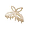 Vingtaine H7826-WH- Hair Claw Flower, Hollow Out, Simple, Hair Clip,