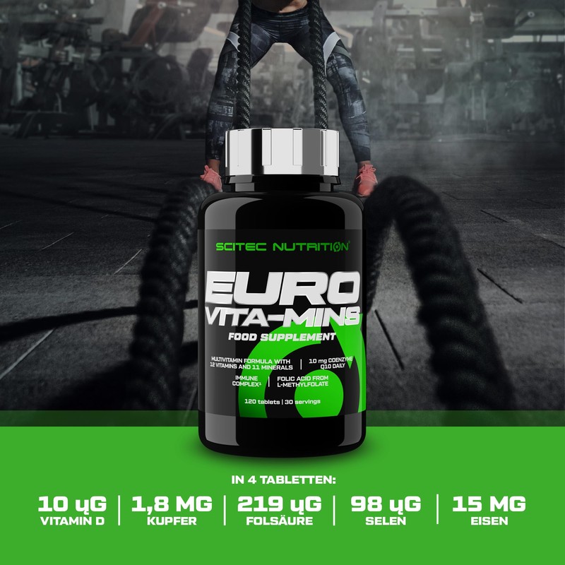 Scitec Nutrition Euro Vita-Mins, Highly Effective Multivitamin & Mineral Formula