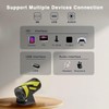 Mini Portable Projector with WiFi 6 and Bluetooth 5.0 Smart