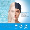 Lynllsh PU Fabric Swim Cap for Long Hair, Women &