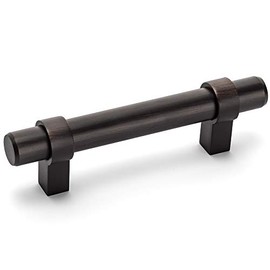 Cosmas 161-96ORB Oil Rubbed Bronze Cabinet Bar Handle Pull - 3-3/4" (96mm) Hole Centers