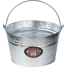 Behrens All Purpose Round Tub 4-1/4 Gal Galvanized