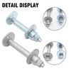 MDEOOSKY 2Pcs Silver Aluminum Hexagon Front Alignment Camber Toe Adjustment