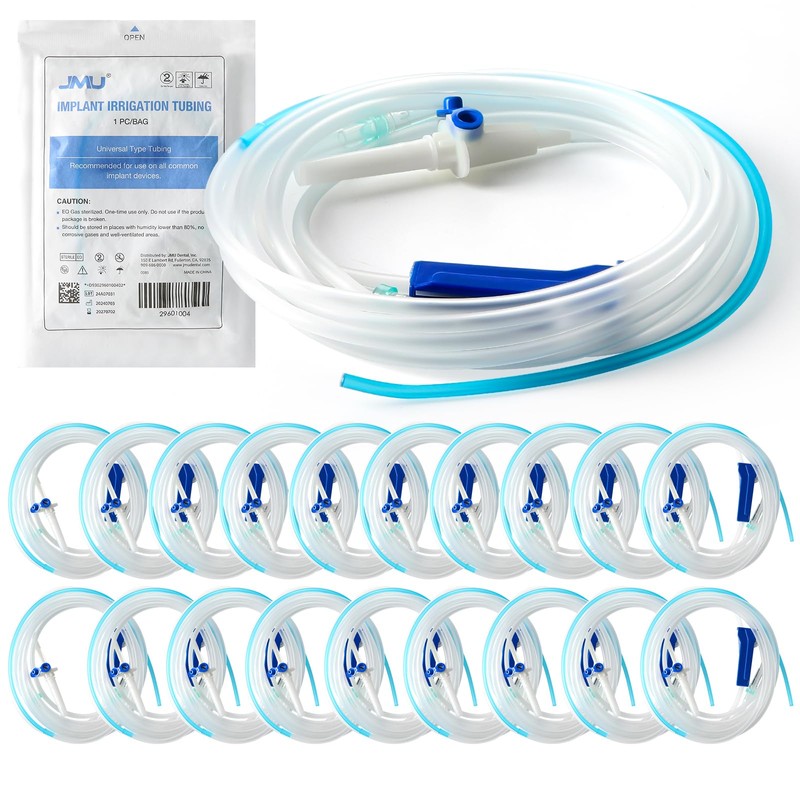 JMU 20 PCS Disposable Dental Implant Irrigation Tubing, Universal Type