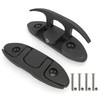 5" Folding Dock Cleat 2 Pack, Flip Up Boat Mooring