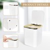Tolenre Small Table Bin with Lid, 2 L, Mini Table