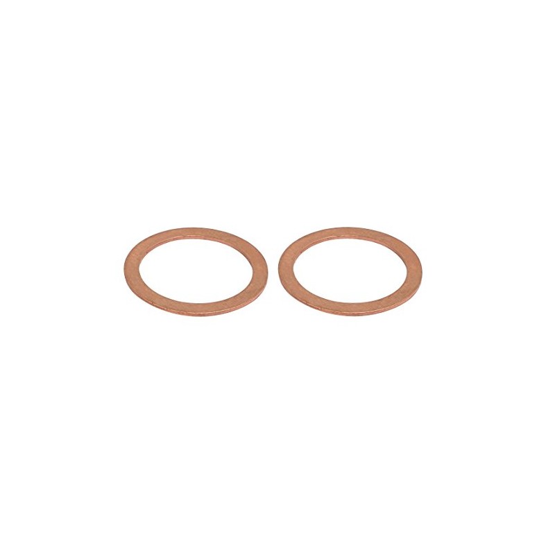 Aexit 2pcs (Standard Parts) 34mmx44mmx1.5mm Copper Flat Ring Sealing Crush