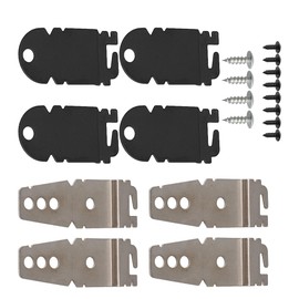 RDEXP Silver and Black Dishwasher Mounting Brackets Replacement for Whirlpool