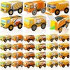 VioraWhite 30 Pcs Construction Themed Party Boxes Construction Truck Treat Boxes Excavator Tractor Goodie Bags for Boy Transportation Birthday Party Classroom Rewards Prizes Supplies Favor
