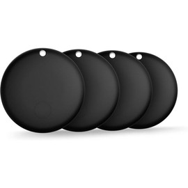 Air Tags-4 Pack Tracker Tag Work with for Apple Find My (iOS 14.6 Above Only) Smart Tag Item Finders for Key, Lugg, Backpack,etc. - Color: black, Size: 1 Pack