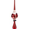 BRUBAKER Christmas Tree Topper Thick Santa - Shiny Christmas Tree