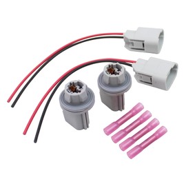 DriveFix Rear License Plate Light Socket Holder and Wiring Harness for Ford E150 E250 E350 Escape Expedition Explorer F150 F250 F350 Fiesta Focus Fusion Ranger Taurus Transit 150 250 350