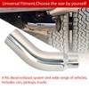 4 Inch Stainless Steel Polished Diesel Exhaust Elbow Tip,4'' Inlet