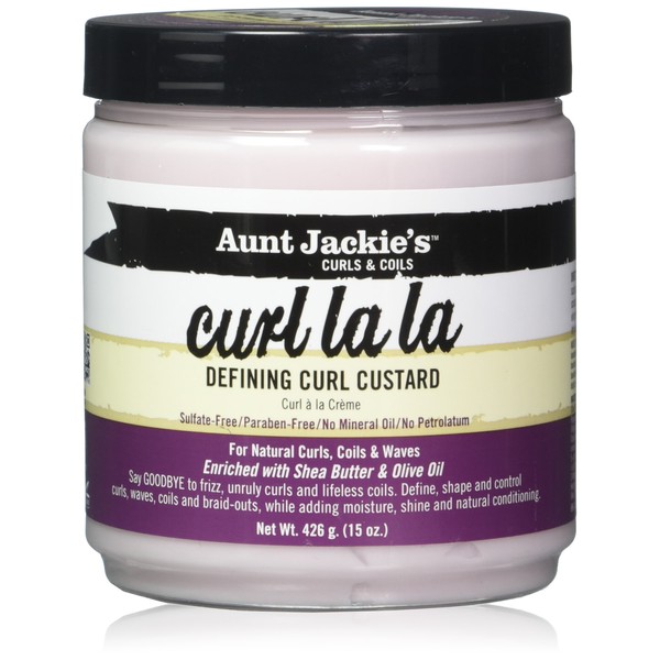 Aunt Jackies Curl La La Defining Curl Custard 15 Ounce Jar (443ml) (2 Pack)