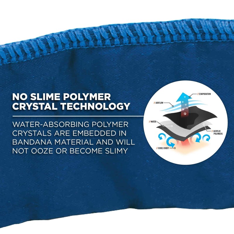 Ergodyne - 12399 Chill-Its 6702 Cooling Bandana, Evaporative Polymer Embedded