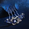 Flower Crystal Styling Hair Combs Dainty Rhinestone Twist Combs Hair