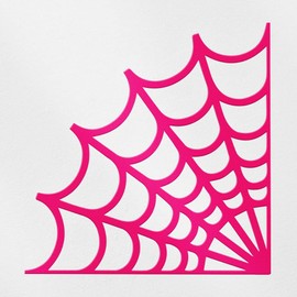 Transparent Decal Stickers of Corner Web Spider (Pink) Premium Waterproof Vinyl Decal Stickers for Laptop Phone Accessory Helmet Car Window Mug Tuber Cup Door Wall Decoration ANDSKUS020646PI080322