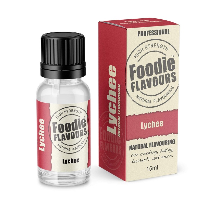 Foodie Flavours Natural Lychee Flavouring, High Strength - 15ml