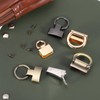 sourcing map 8Pcs 22mm/ 0.87" Key Fob Hardware with Keychain