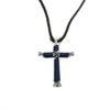Intercession Horseshoe Necklace (Blue, Navy)