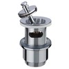 Wirquin 30723429 Designer Basin Plug with Overflow Chrome