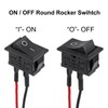 DWEII 10PCS Mini Rocker Switch 12V 20A T85 2 Pin