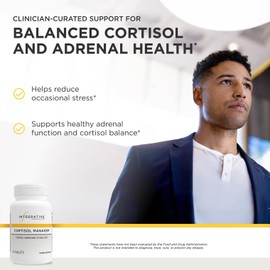Integrative Therapeutics Cortisol Manager - Balance Cortisol & Support Relaxation for Restful Sleep* - Includes Ashwagandha & L-Theanine for Confidence with Less Stress* - 30 Tablets