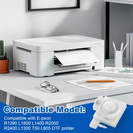 4Pcs Printer Ink Damper Compatible with E-pson R1390 L1800 L1400 R2000 R2400 L1300 T50 L805 DTF Transparent Printer Dumper