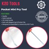 Pocket Mini Pry Bar - Tool with Clip and Magnet