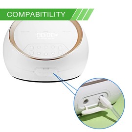 PumpMom - Tubo de repuesto para bomba de leche eléctrica Spectra Synergy Gold doble ajustable, sin BPA, repuesto Spectra SG de doble potencia (no accesorios originales Spectra Gold)