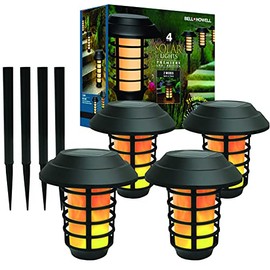 Bell+Howell Solar Pathway Lights “Premiere Edition for Outdoors, Gardens, Path Ways - Waterproof Wireless Sun Powered LED Landscape Lighting for Yard, Patio or Lawn Set of 4