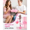 Peine Térmico 3 En 1 Rosa Alisa El Cabello Encrespado