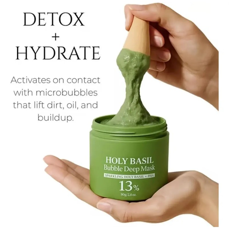 Holy Basil Bubble Deep Mask 90g Tipo De Piel Grasa