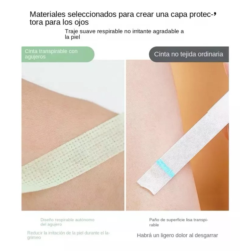 Unic 3 Cintas Extensión Pestañas Micropore Papel Cinta Maquillaje