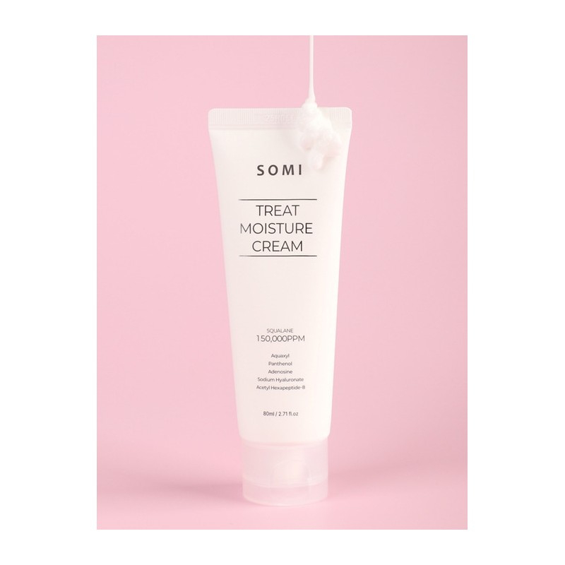 Treat Moisture Cream 80ml Squalane Low Molecular Hyaluronic Acid Moisture