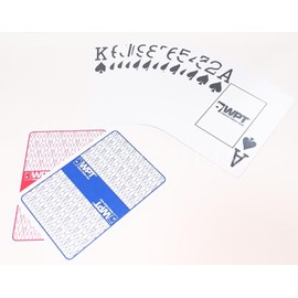 WPT GGpoker W&Berry 100% Plastic Waterproof Poker Playing Cards (1002 WPT, Red and Blue)