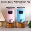 Spreccio Glass Laundry Detergent Dispenser with Holder,1.1 Gallon Laundry Liquid