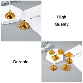 10 Pcs Flag Stands Gold Plated Flag Holders Mini Flag Bases for Desktop Living Room Office Conference Room
