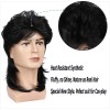 Peluca Larga Cabello Para Hombre 80 Disfraces Party Natural