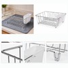 Small Stainless Steel Wire Dish Rack with Cutlery Cup –