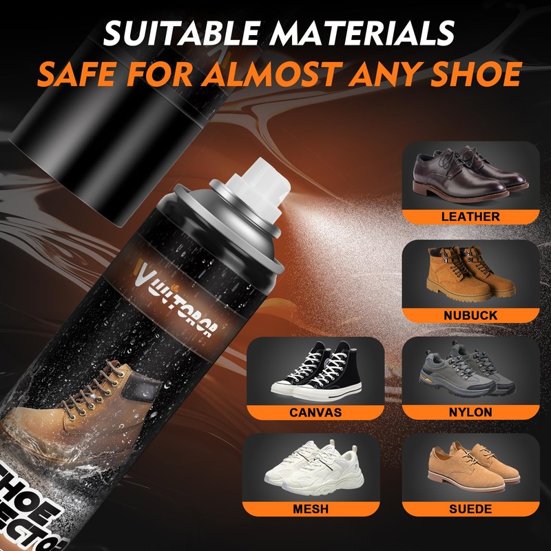 WITOROR Shoe Protector Spray, 10.56 Oz, Rain & Stain Waterproof