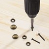 ZIUZI Brass Decorative Bolts with Caps, 8 Pack Antique Bronze
