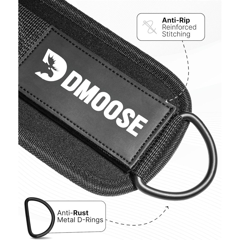 DMoose Fitness Foot Loops Cable Pull - Kickbacks Foot Loop