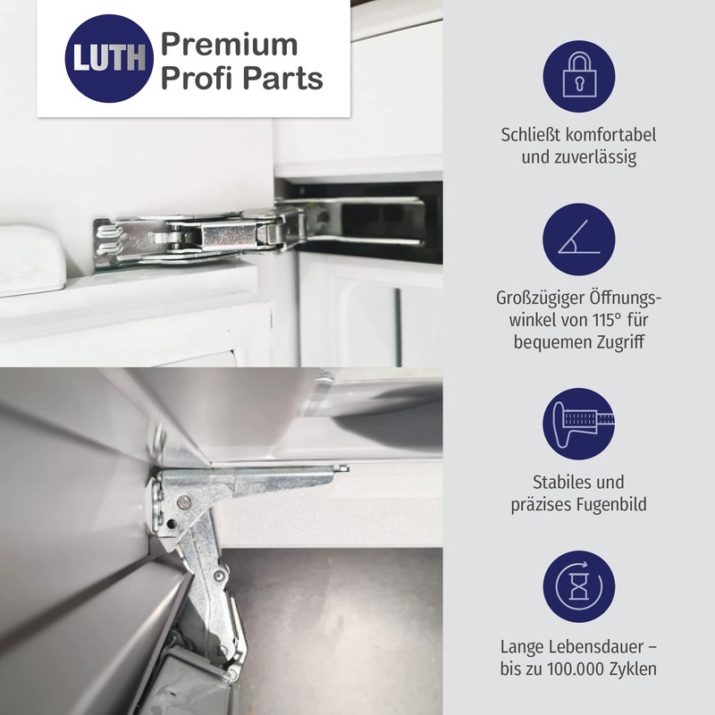 Hinge Door Hinge Set Compatible with Bosch Siemens Neff AEG