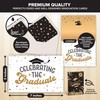 Decorably Decorably 16 Pack Foiled, Glittery, and Holographic 5x7in Graduation Cards with Envelopes and Stickers, 8 Elegant Designs Graduation Cards Pack with Printed Message Inside