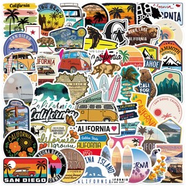 SEEYEON 50Pcs Florida Stickers for Kids Adults, Waterproof Vinyl Florida Stickers Deacals for Water Bottle, Laptop, Kindle, Scrapbook