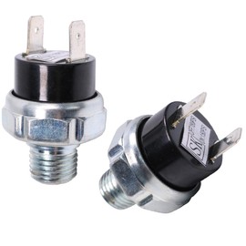 150-180 PSI Air Pressure Switch 150-180psi 1/4 inch Tank Mount Thread 1/4"NPT 12V/24V DC Air Compressor Tank Pressure Control Switch Air Train Horn Switch Valve 2PCS